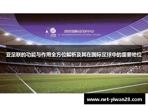 亚足联的功能与作用全方位解析及其在国际足球中的重要地位